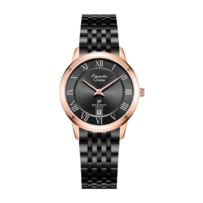 Alexandre Christie ALCW8709LDBBRBARM Black Stainless Steel Women Watch
